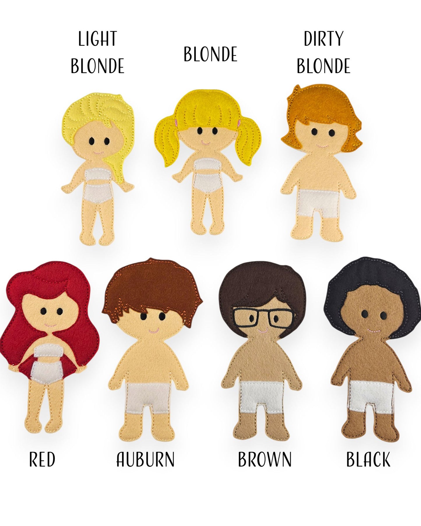 Chris Felt Dress Up Doll - Doll Only