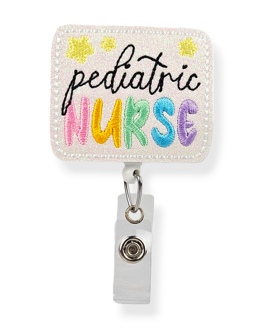 Pediatric Nurse Starry Badge Pal