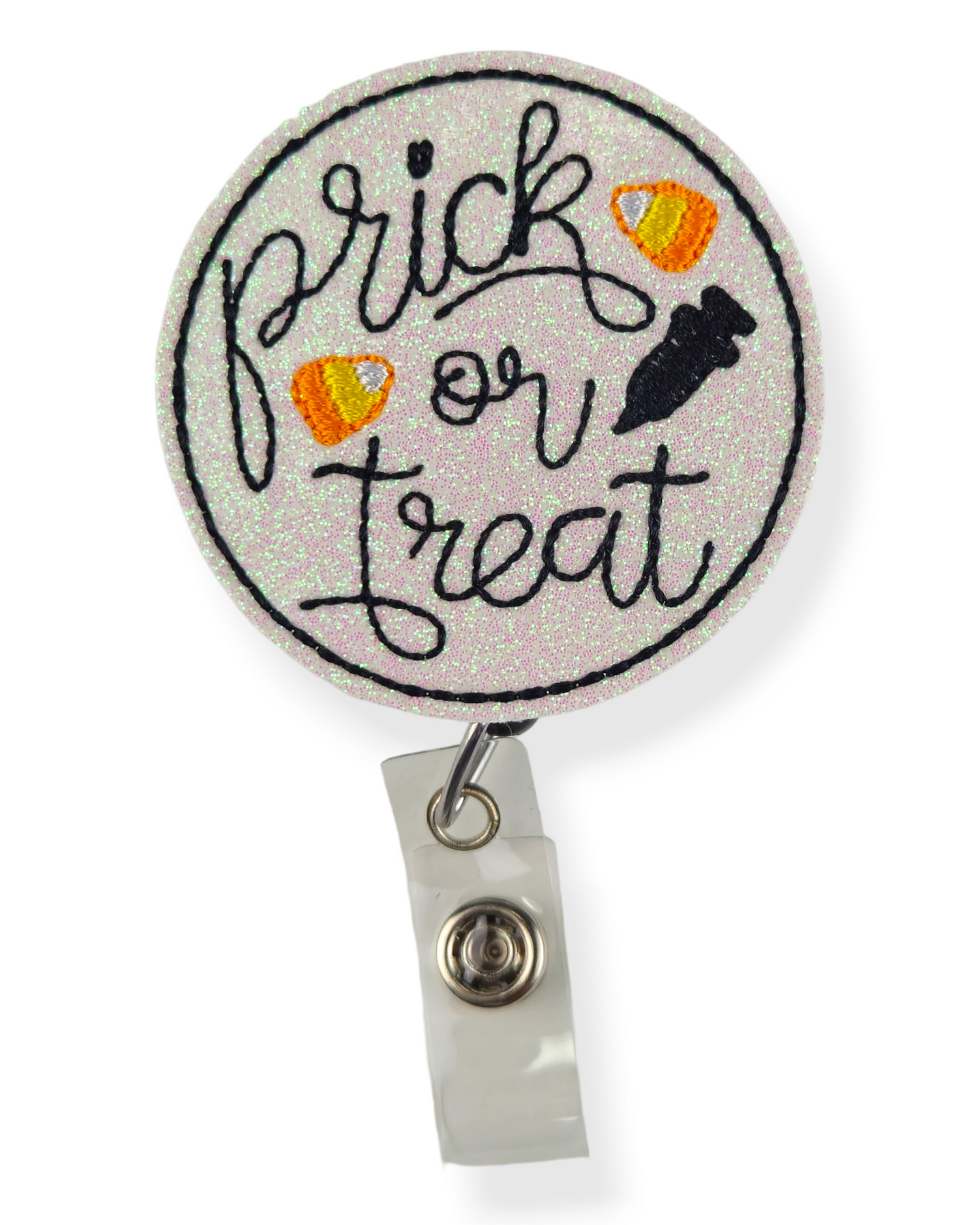 Prick or Treat Badge Pal