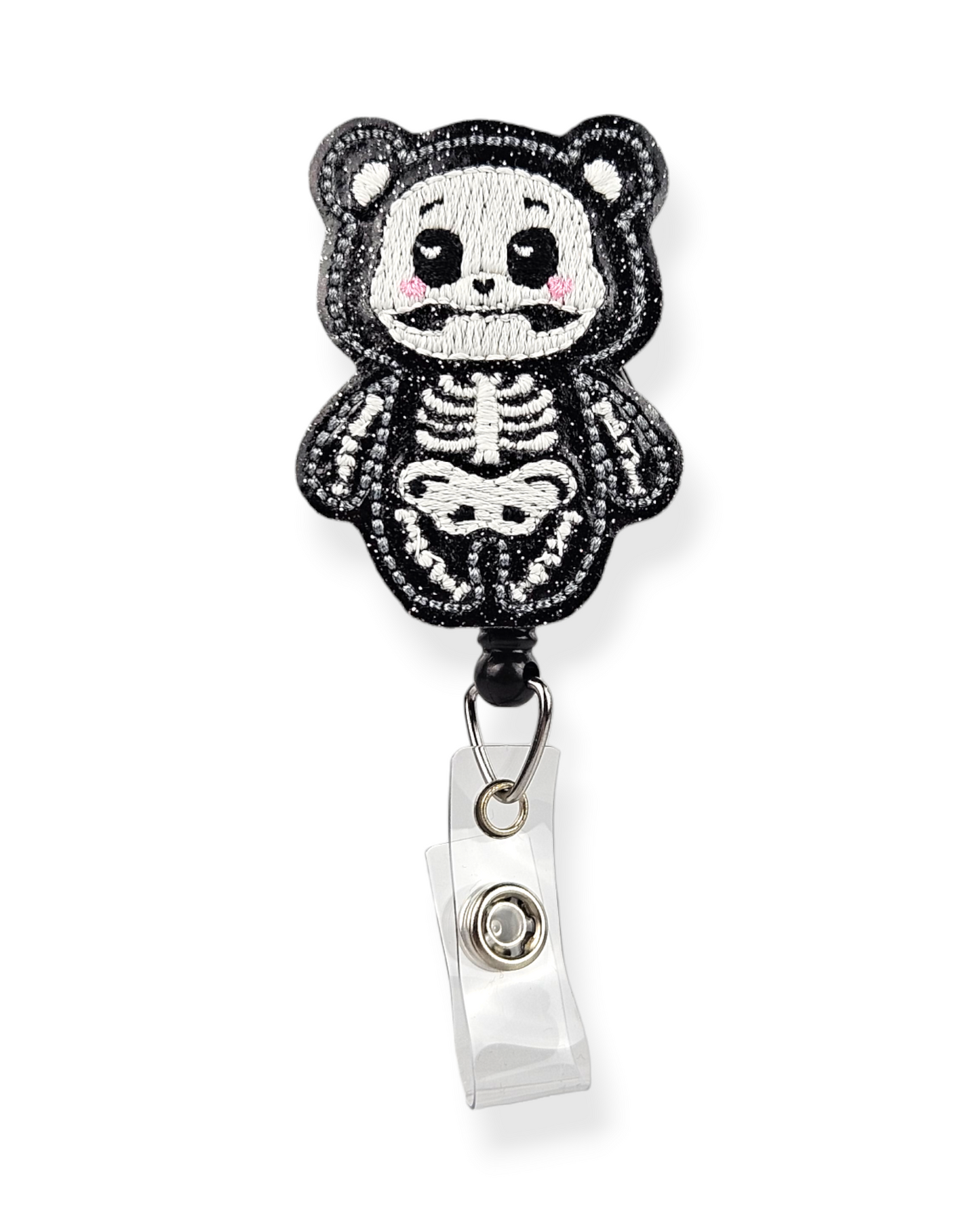 Glow in the Dark Skelly Bear Badge Pal