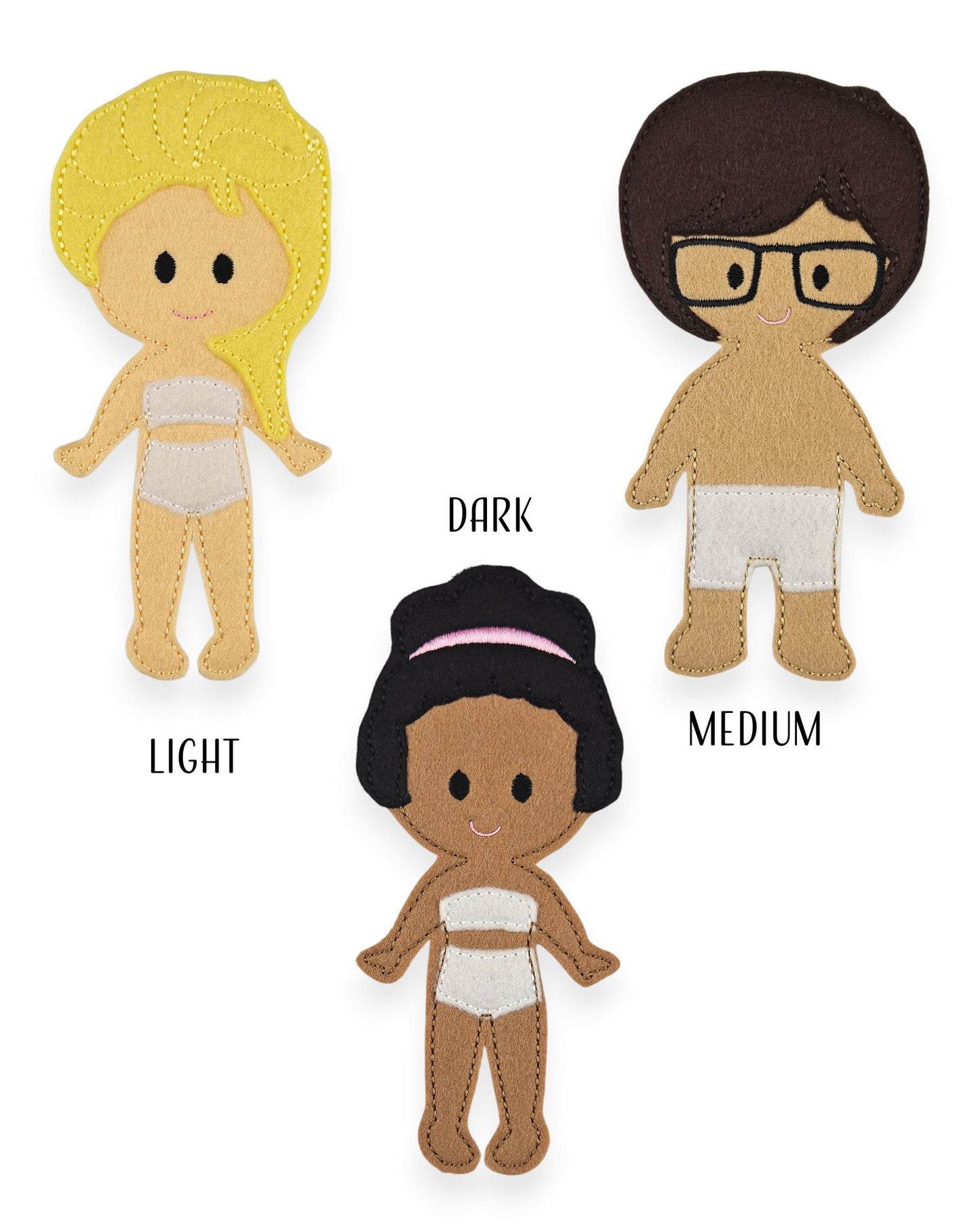 Chris Felt Dress Up Doll - Doll Only