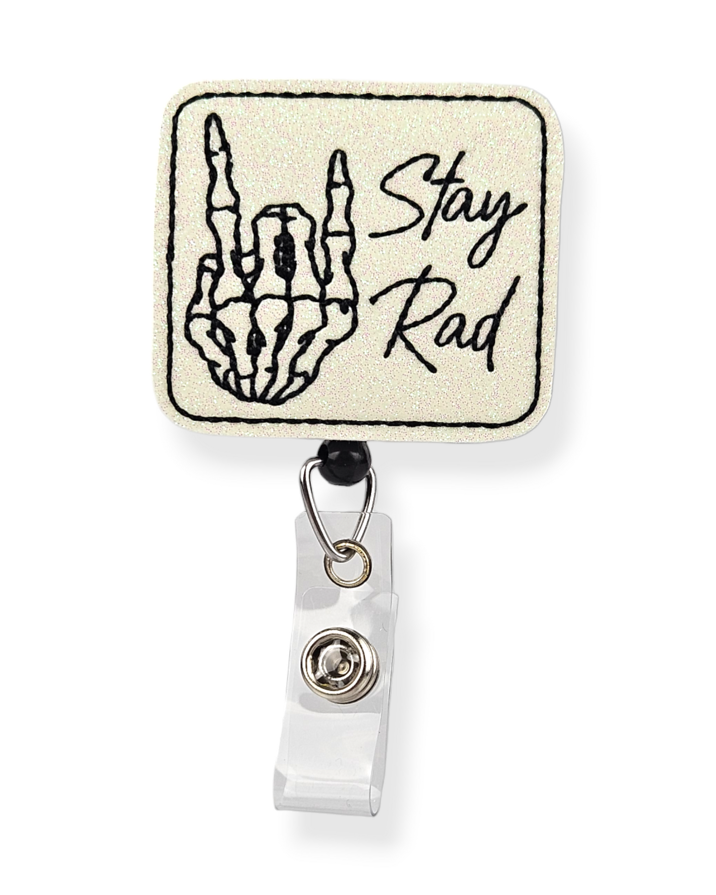 Glow in the Dark Stay Rad Badge Pal