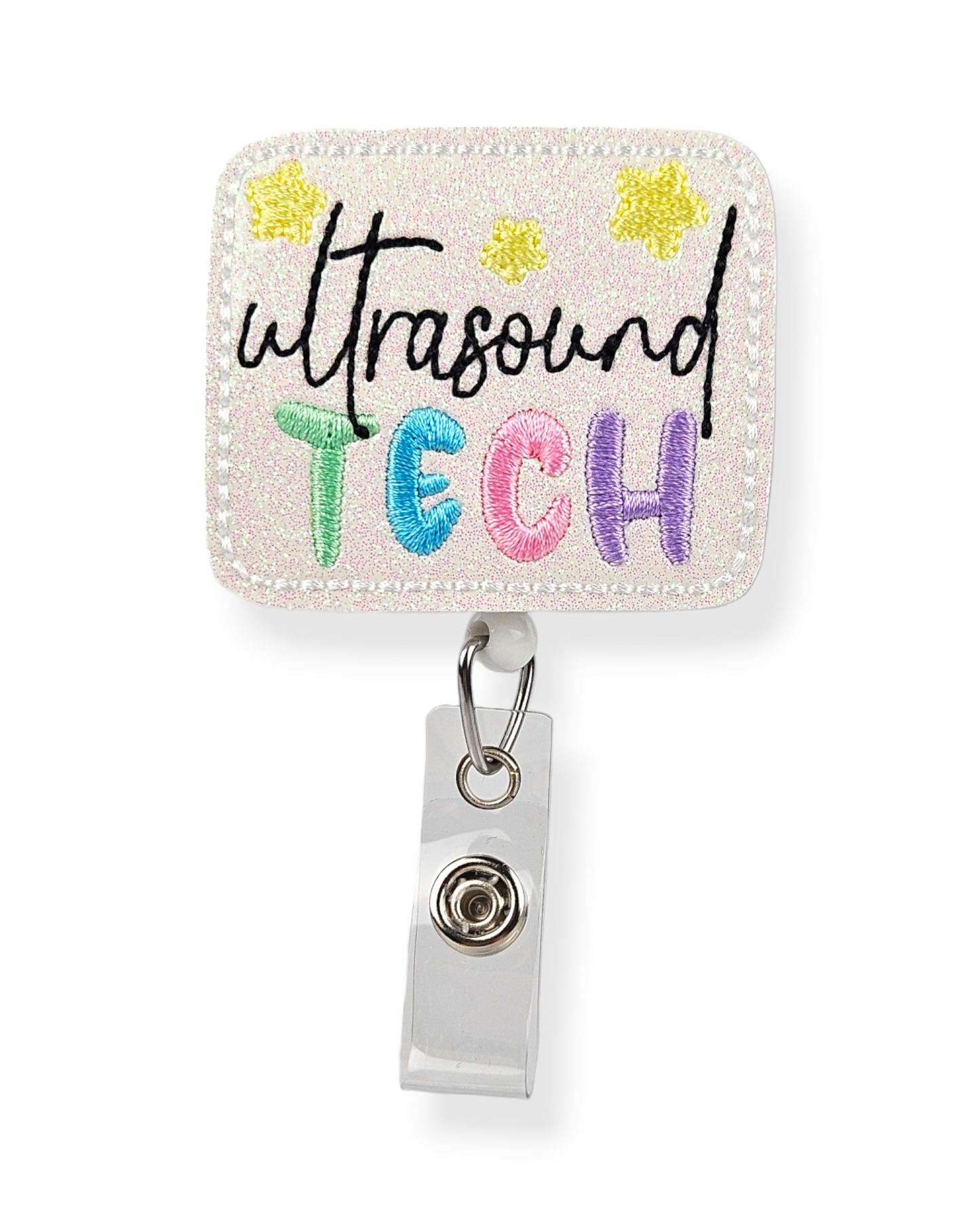 Ultrasound Tech Starry Badge Pal