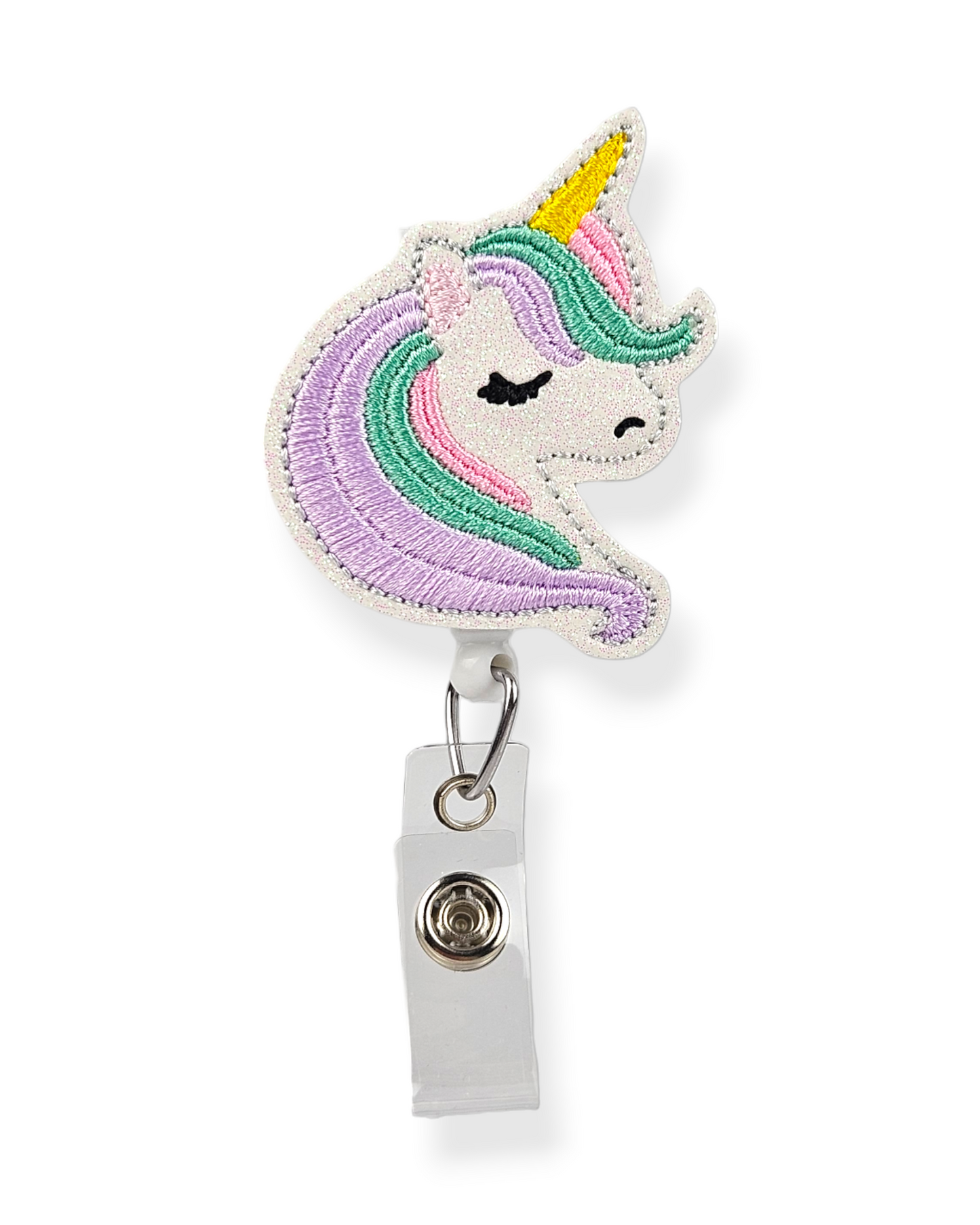 Sleepy Unicorn Badge Pal