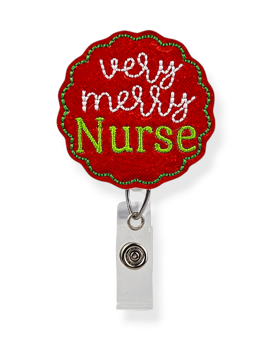 Verry Merry Nurse Badge Pal
