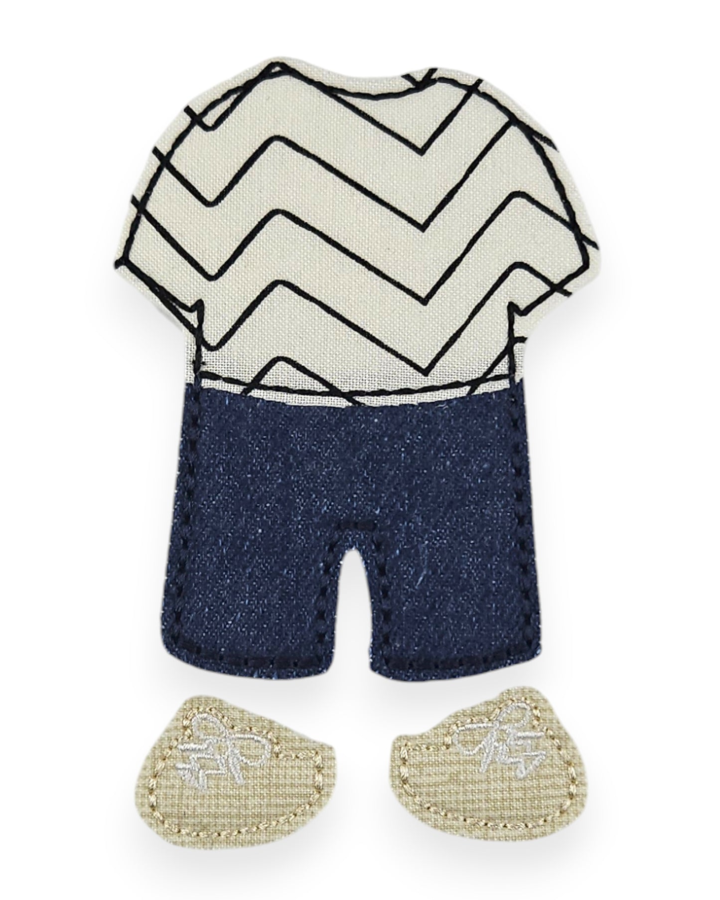 Zigzag Shirt and Jeans - Outfit Only