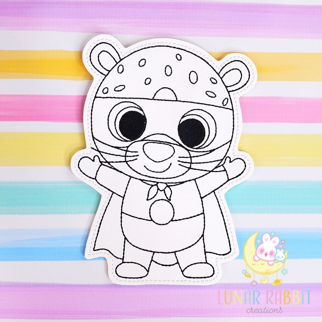 Animal Hero Cheetah Flat Coloring Doll