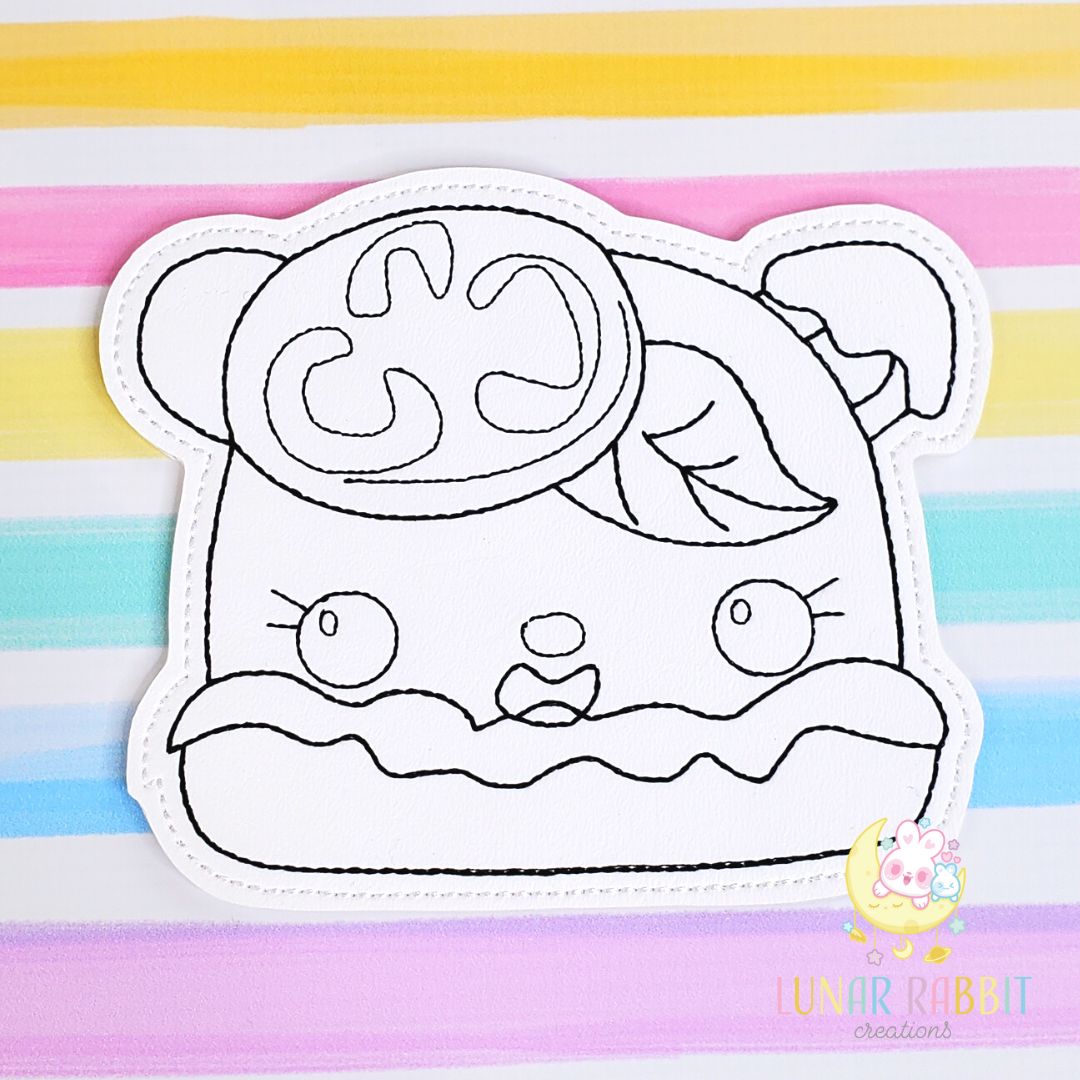 Animal Treat Puppy Sandwich Flat Coloring Doll