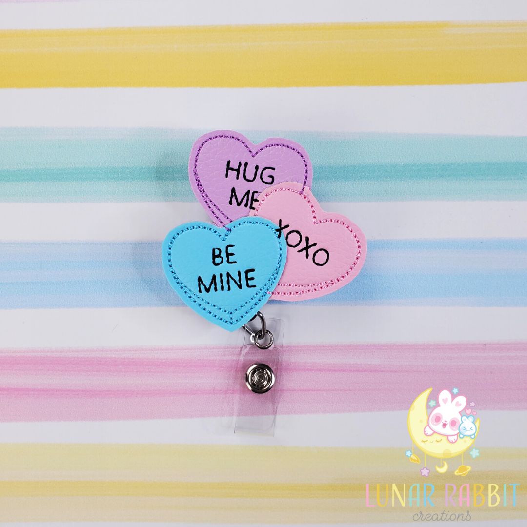 Candy Hearts Badge Pal