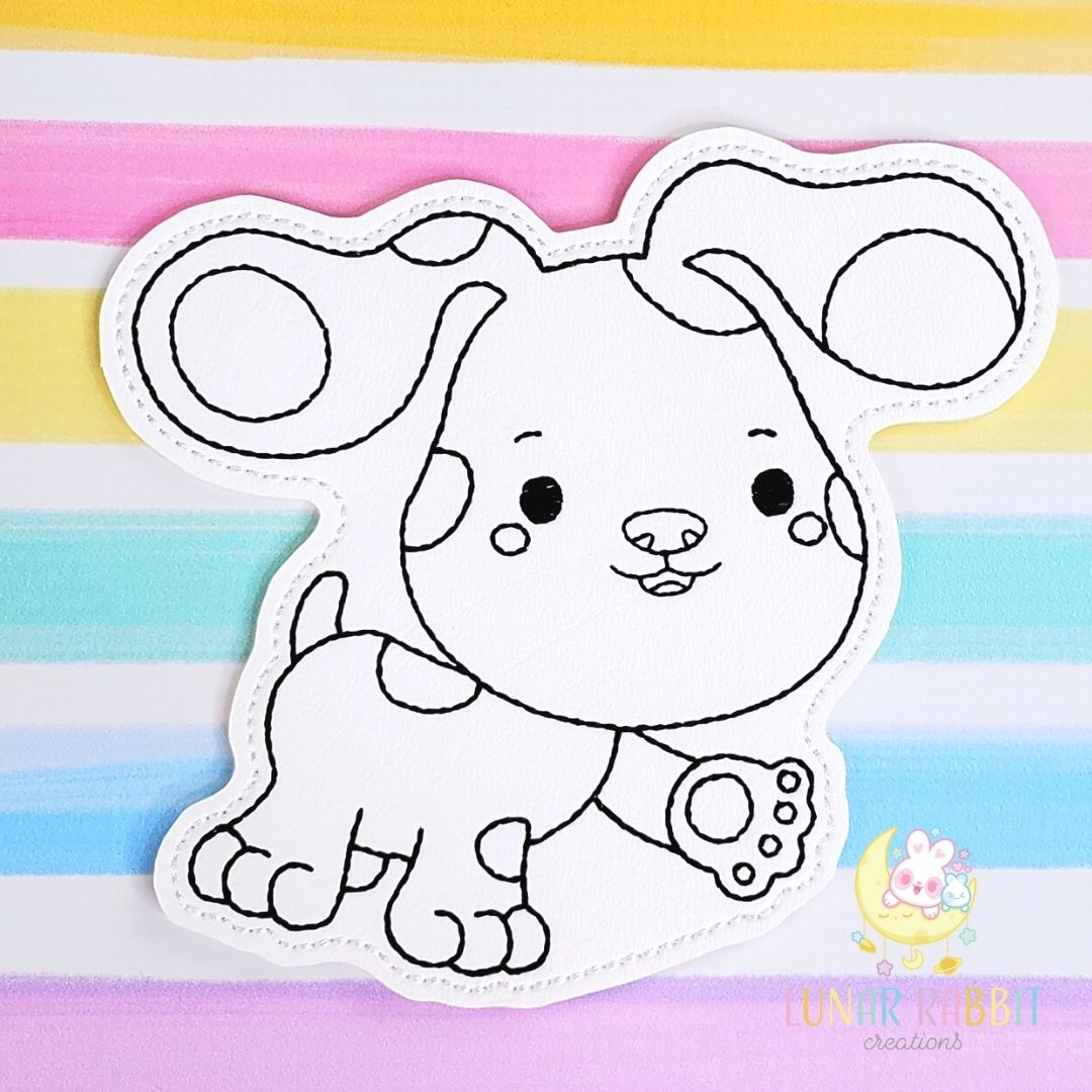 Clue Dog Standing Flat Coloring Doll