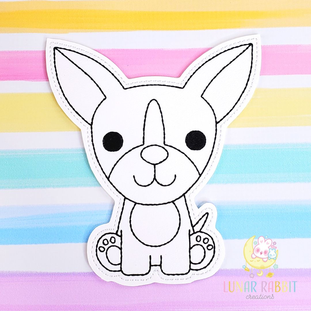 Dog Chihuahua Flat Coloring Doll