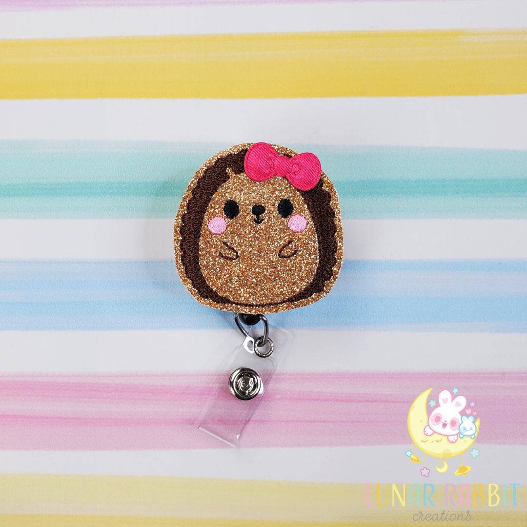 Hedgie Girl Badge Pal