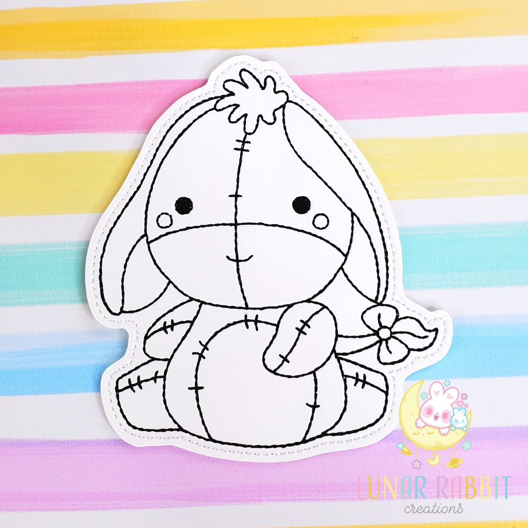 Honey Donkey Flat Coloring Doll