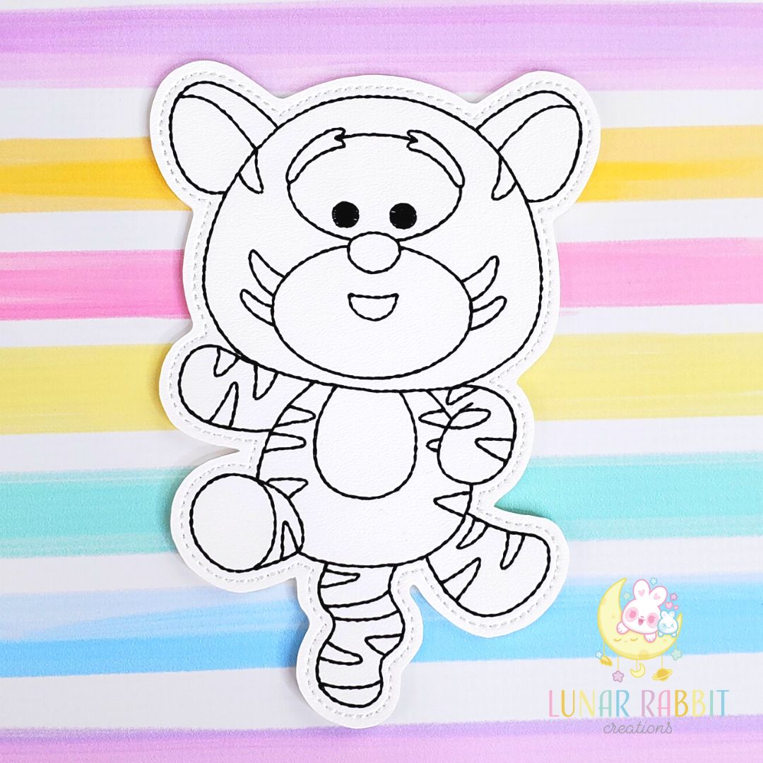 Honey Tiger Flat Coloring Doll