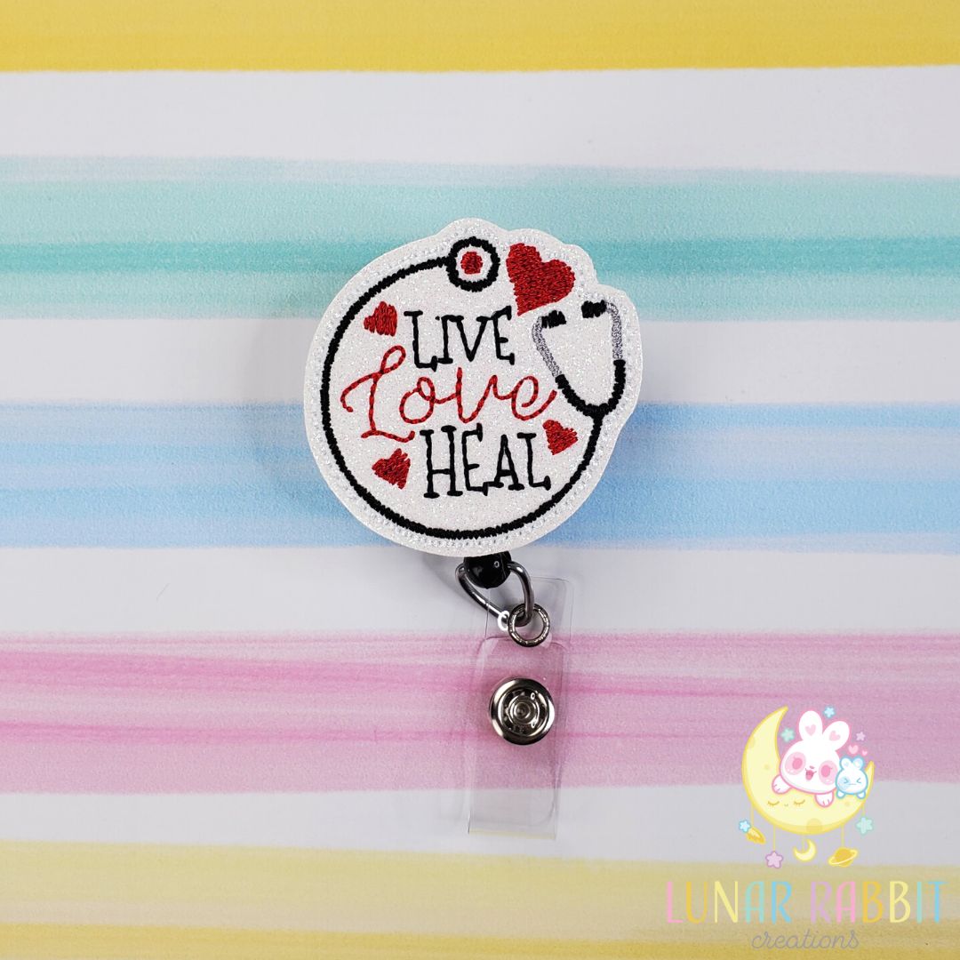 Live Love Heal Badge Pal
