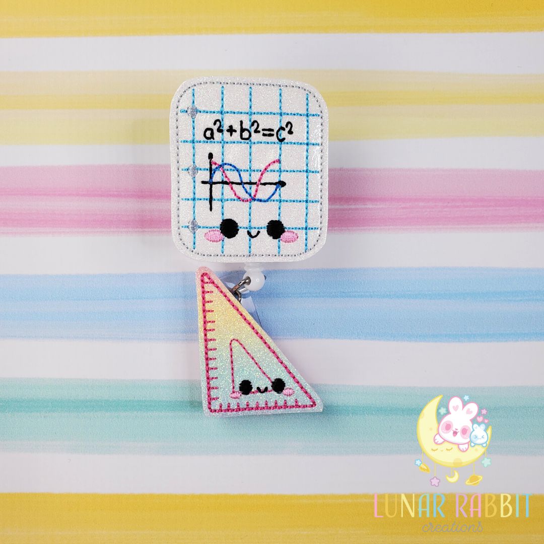 Math Teacher Badge Pal Set