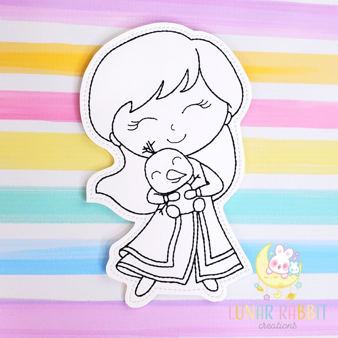 Princess Pet Frozen Princess Flat Coloring Doll