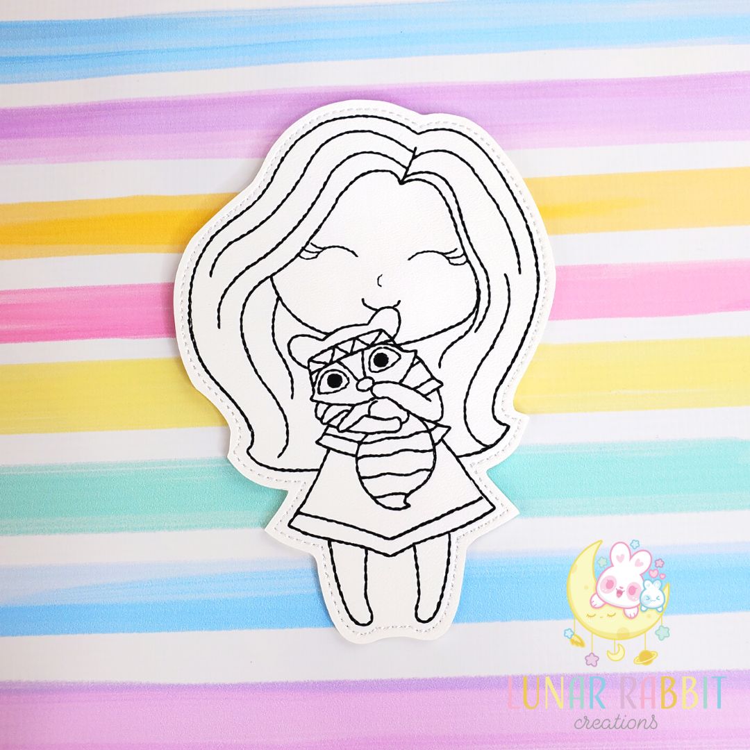 Princess Pet Indian Girl Flat Coloring Doll