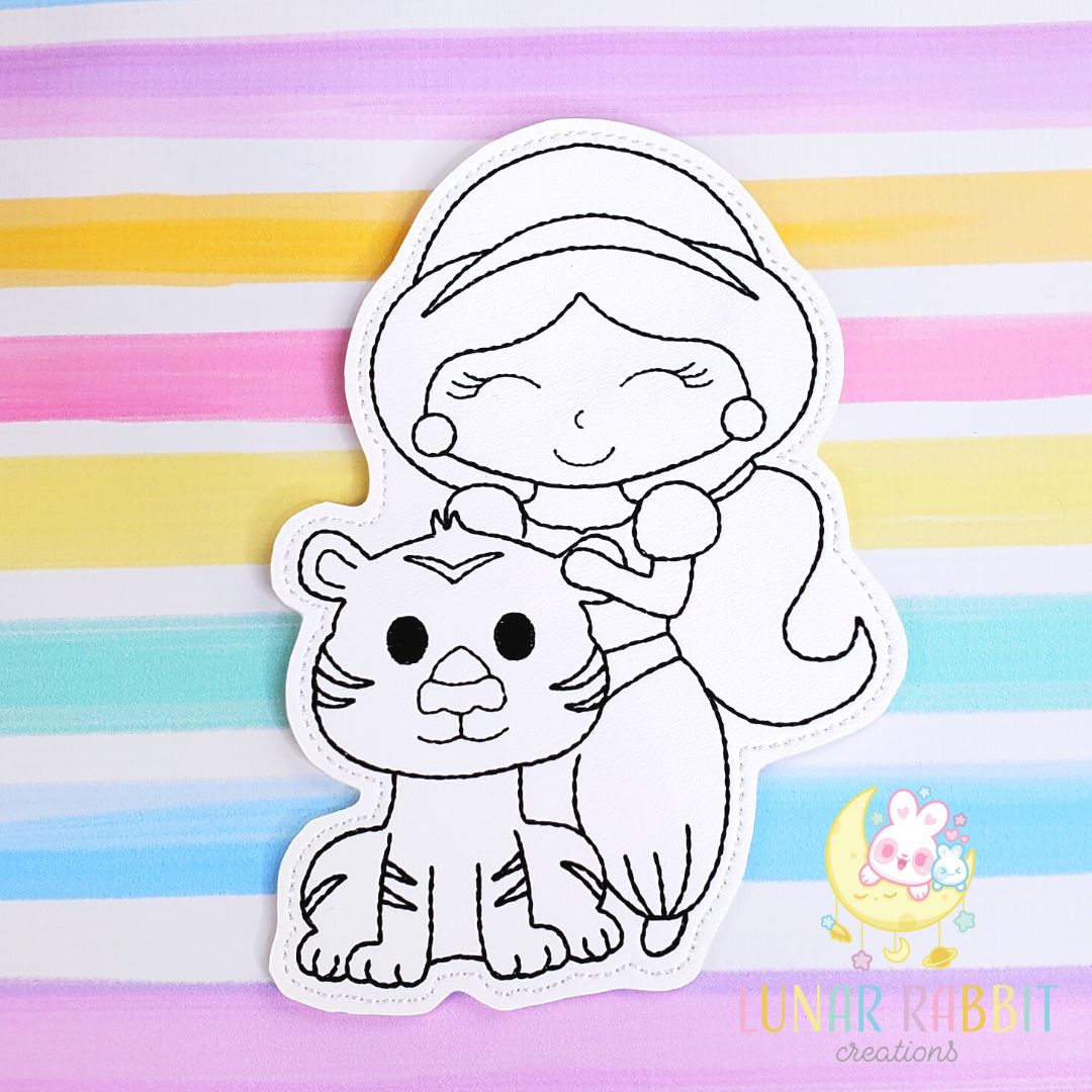 Princess Pet Jaz Girl Flat Coloring Doll