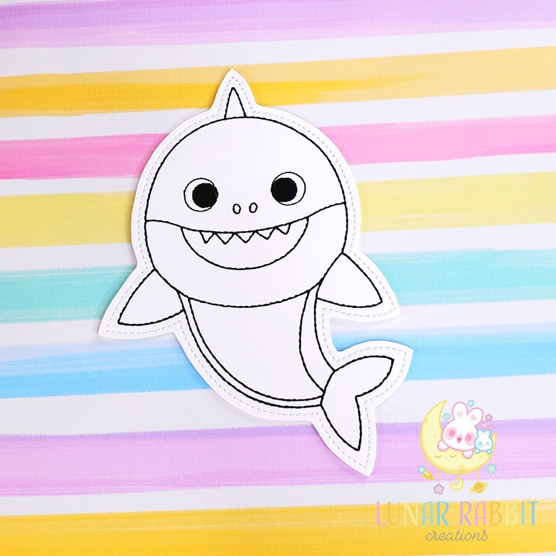 Shark Baby Boy Flat Coloring Doll