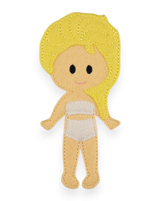 Abigail Felt Dress Up Doll - Doll Only