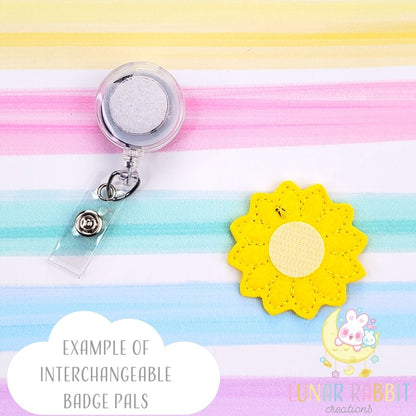 Bandaid Cutie Badge Pal Affixed to White Swivel Clip