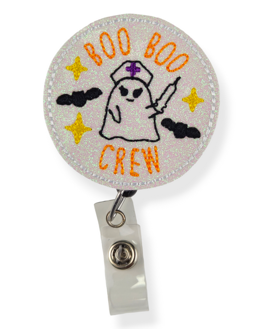 Boo Boo Crew Ghost Nurse Badge Pal
