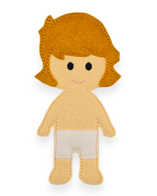 Chris Felt Dress Up Doll - Doll Only