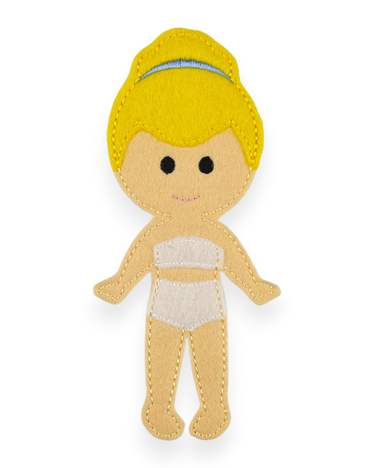 Cindy Felt Dress Up Doll - Doll Only
