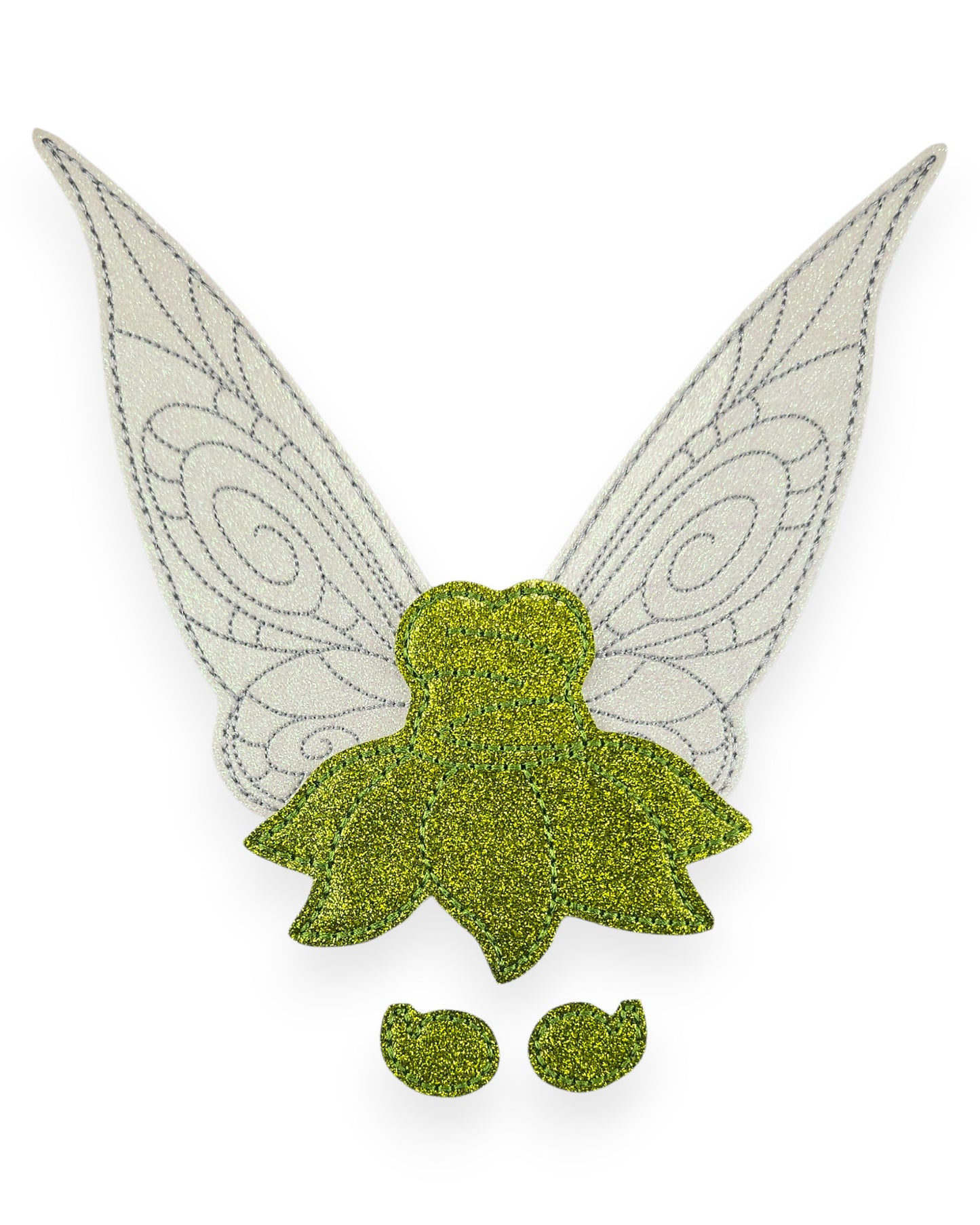 Fairy Green Dress and Wings - Outfit Only
