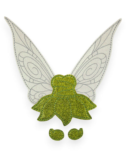 Fairy Green Dress and Wings - Outfit Only