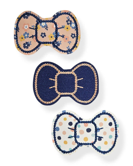 Geometric Garden Snap Clip Trio