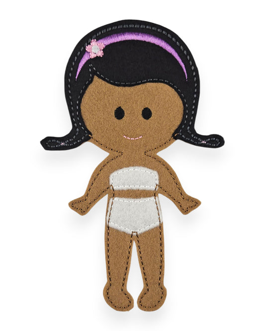 Jackie Felt Dress Up Doll - Doll Only