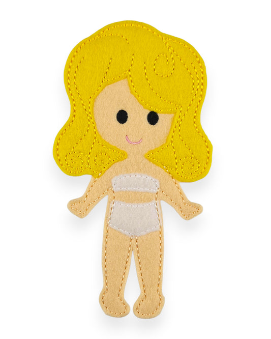 Jessica Felt Dress Up Doll - Doll Only