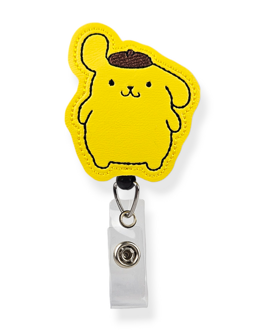 Kawaii Yellow Pup Badge Pal