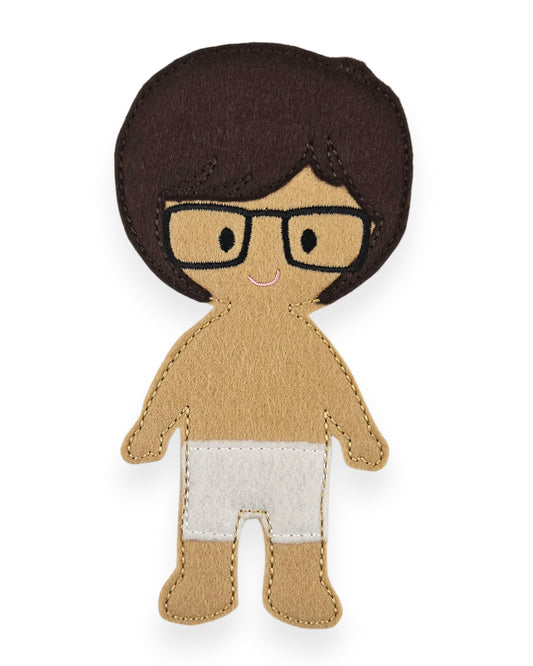 Matt Felt Dress Up Doll - Doll Only