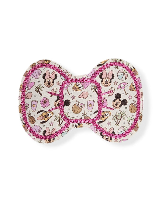 Mouse Friends Summer Days Bow Snap Clip