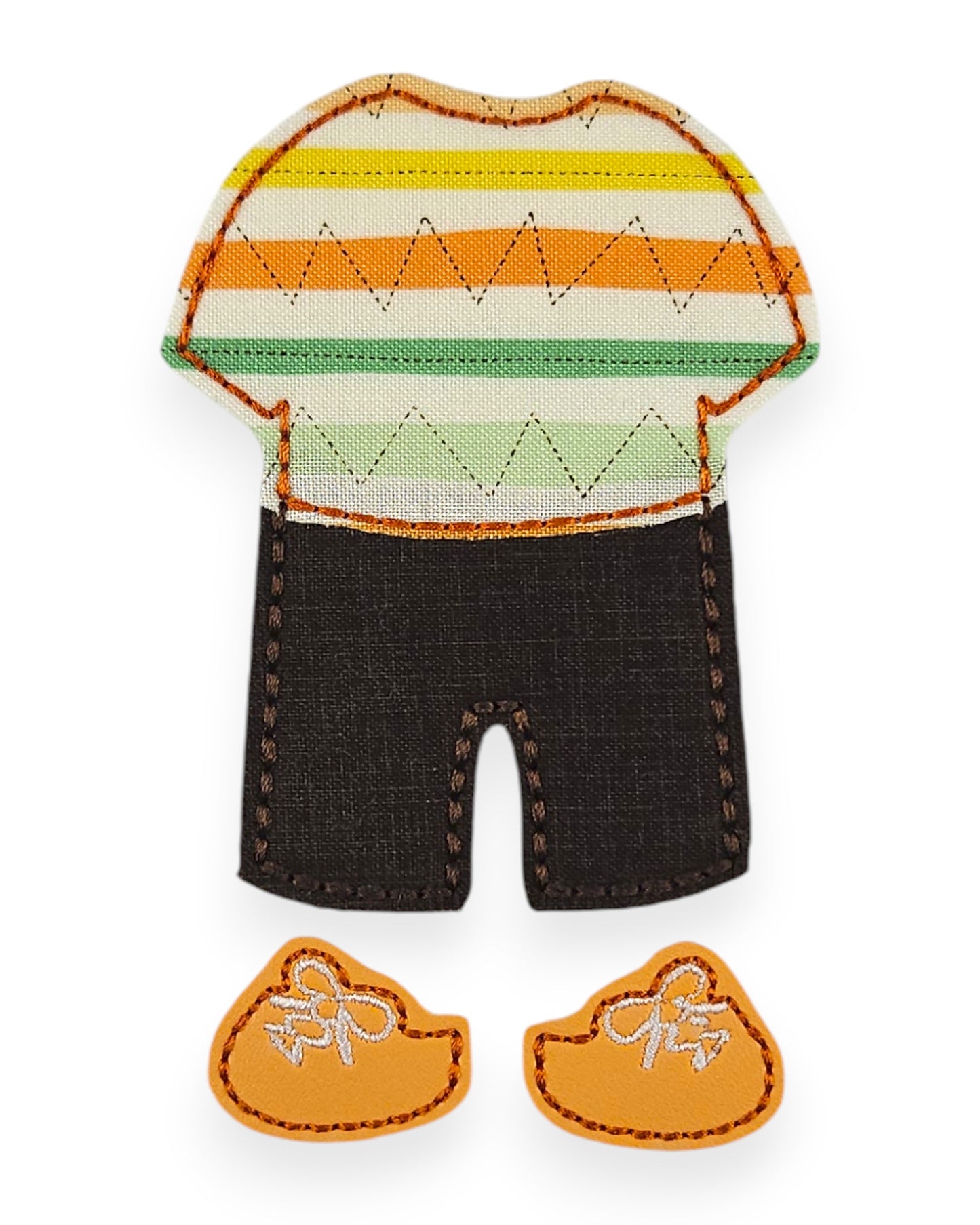 Orange Shirt and Slacks - Outfit Only