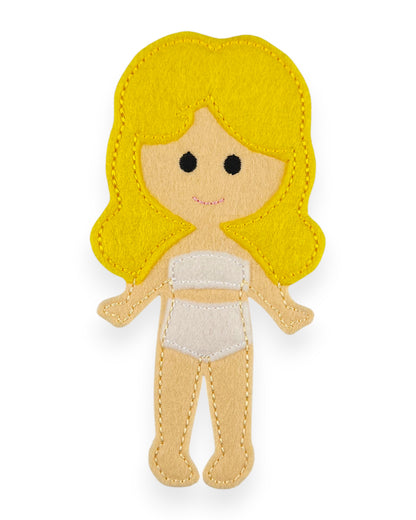 Rose Felt Dress Up Doll - Doll Only