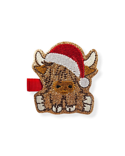 Highland Cow Santa Clippie