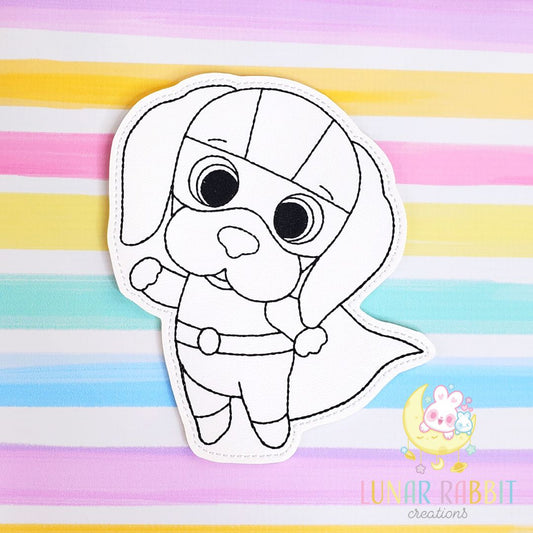 Animal Hero Pup Flat Coloring Doll