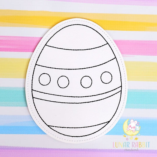 Easter Egg Flat Coloring Doll
