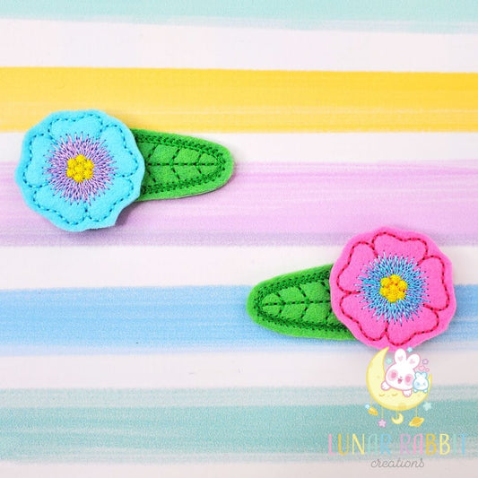 Flower Snap Clips