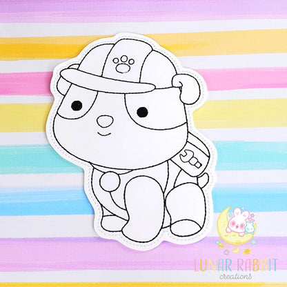 Hero Pup Construction Flat Coloring Doll