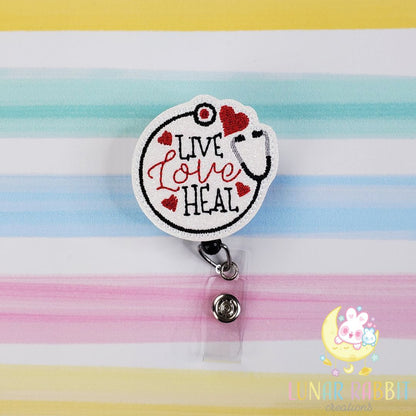 Live Love Heal Badge Pal