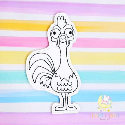 Princess Pet Island Crazy Rooster Flat Coloring Doll