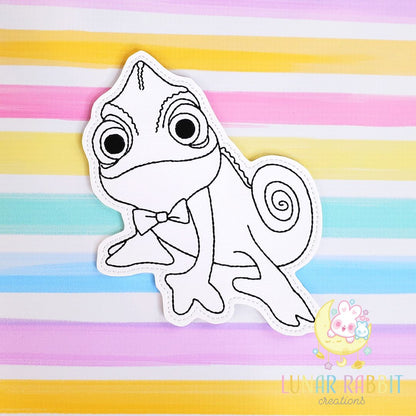 Princess Pet Tower Chameleon Flat Coloring Doll