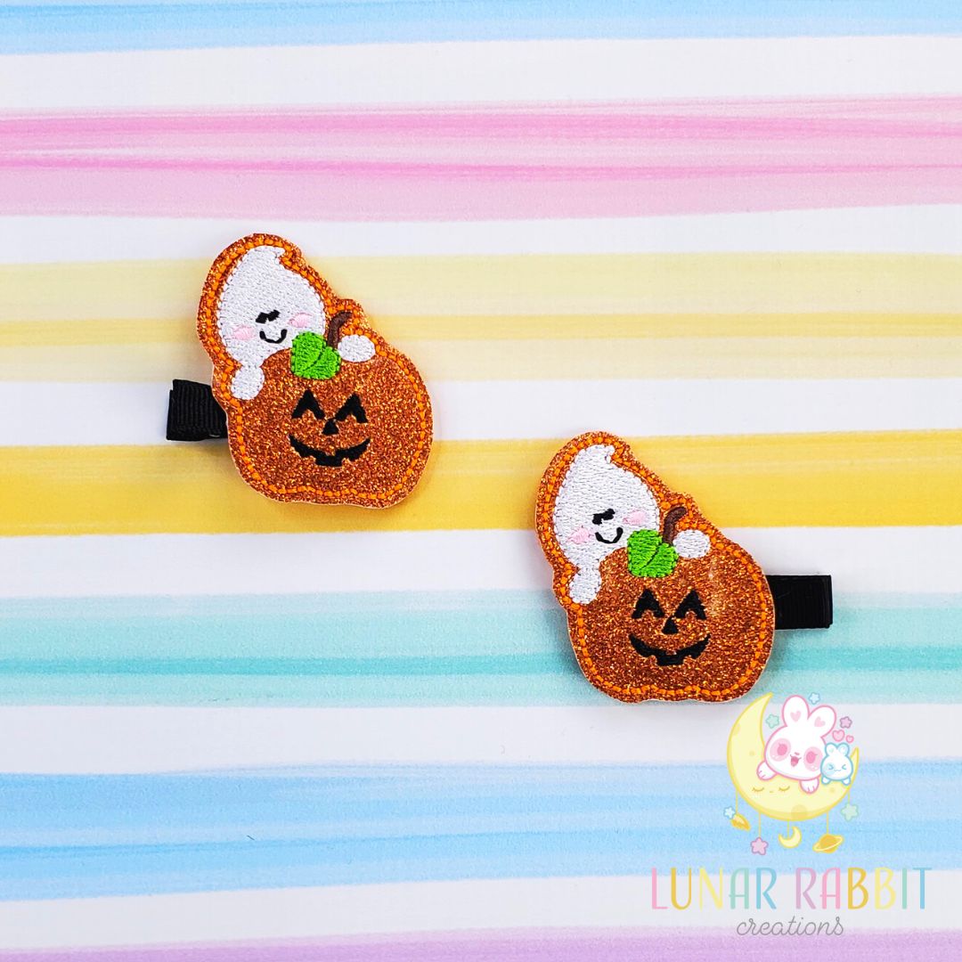 Pumpkin Ghost Clippies
