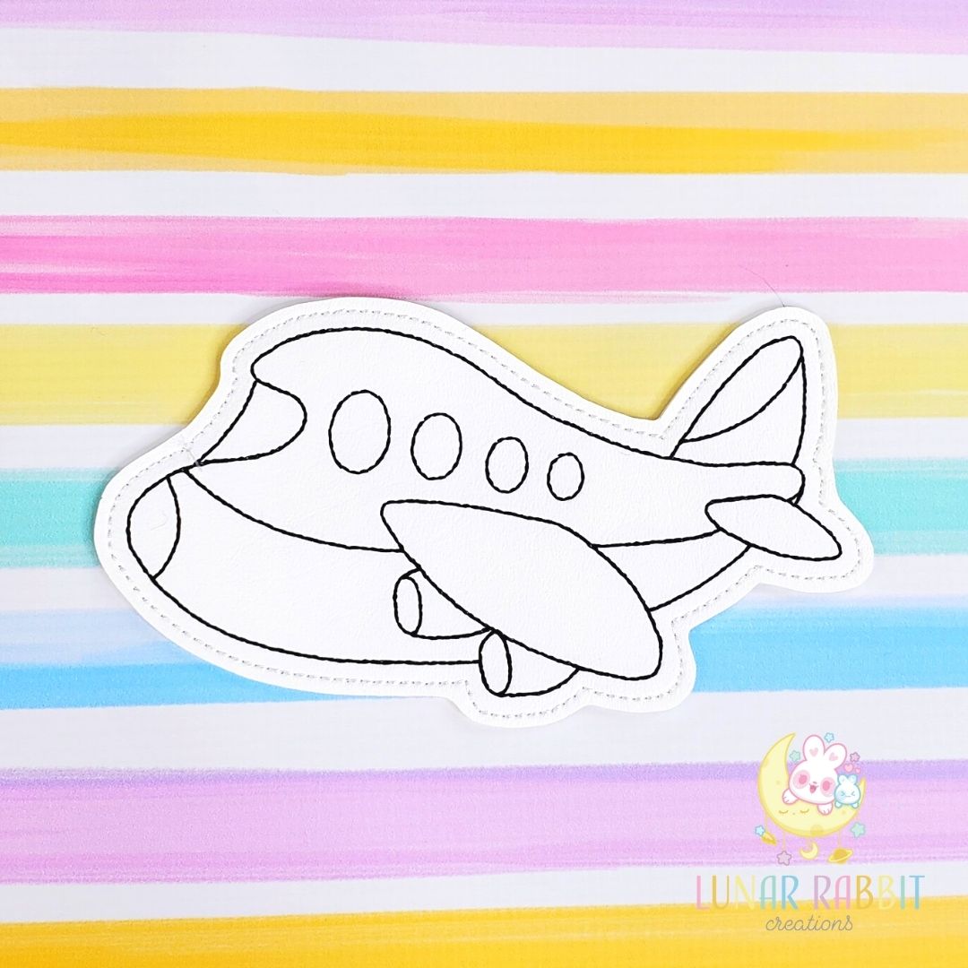 Vehicle Airplane Flat Coloring Doll